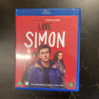 Love, Simon Blu-ray (M-/VG+) -komedia/draama-